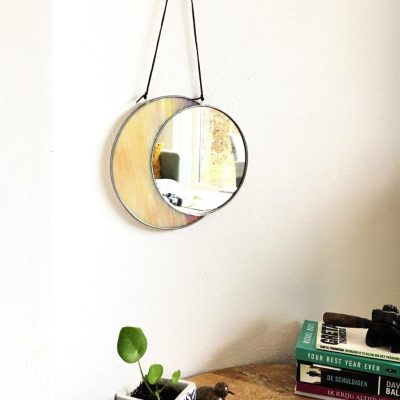 Glas in lood spiegel zon en maan