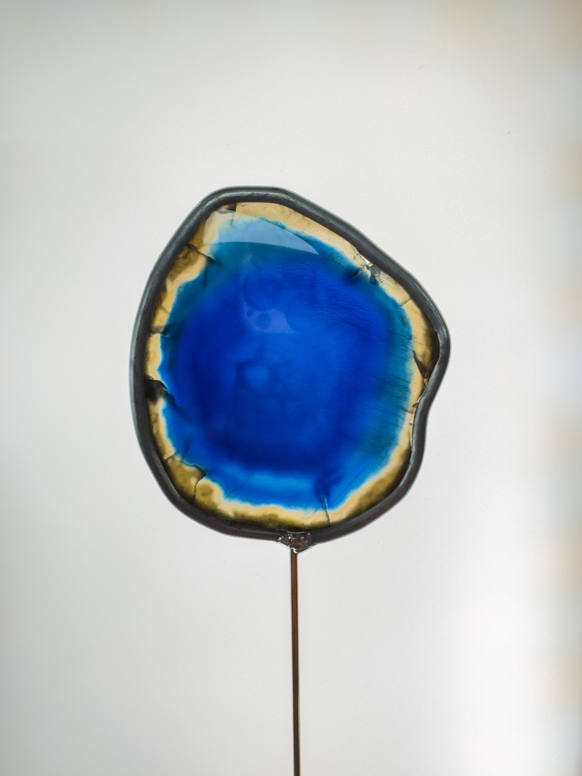 Agaat schijf op steel #2