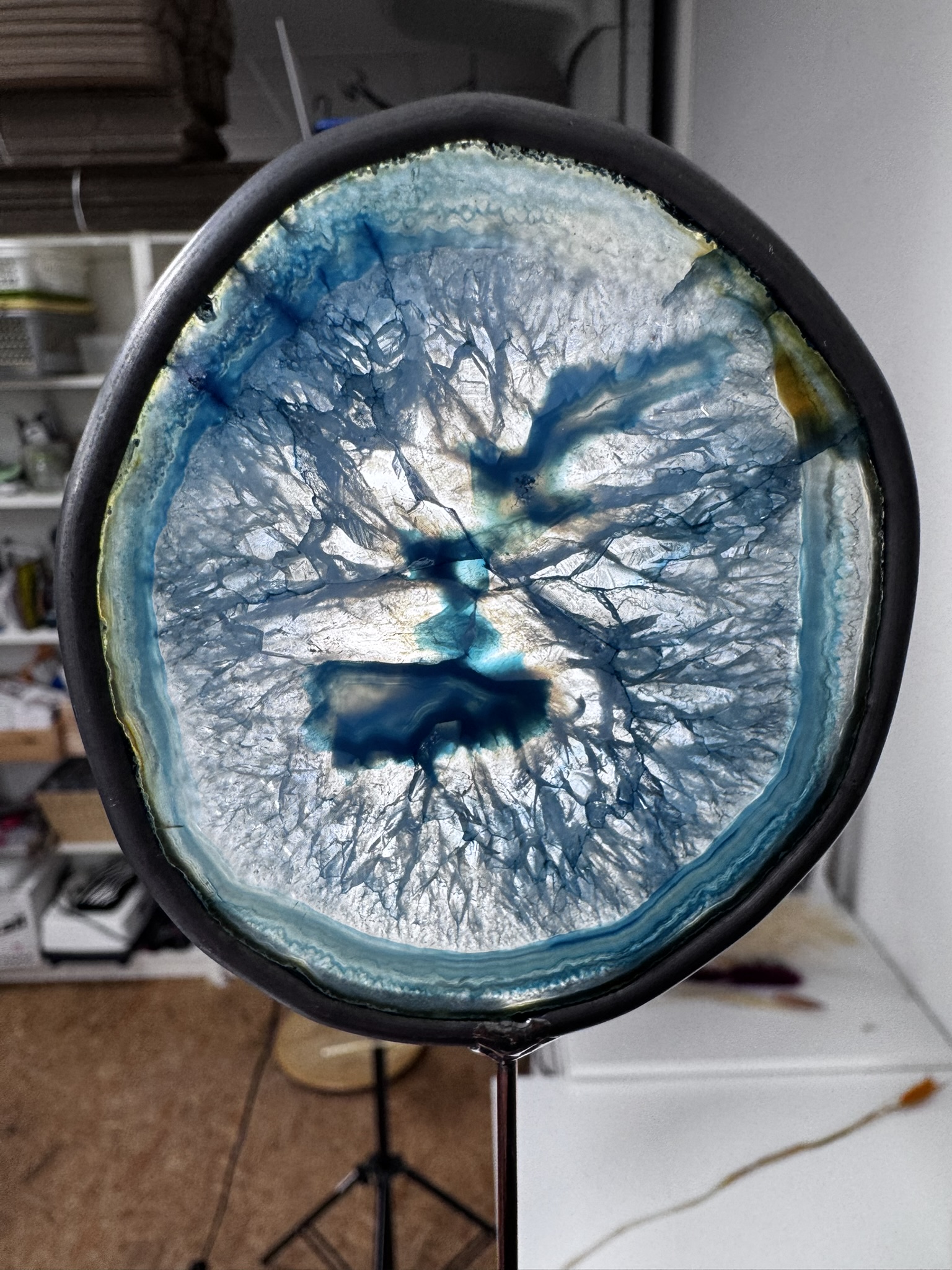 Agaat schijf op steel #5 - Afbeelding 5