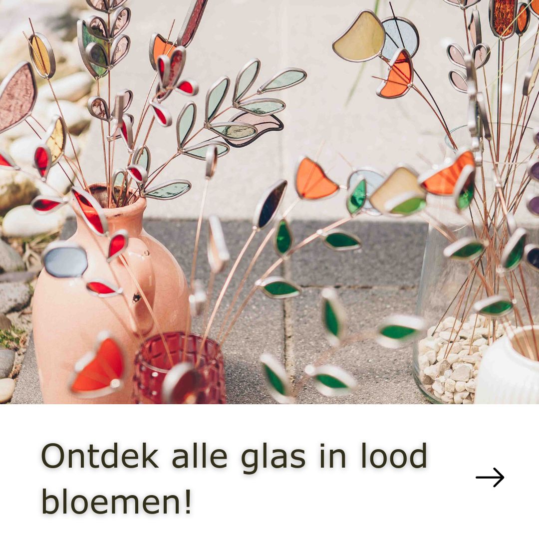 glas in lood bloemen