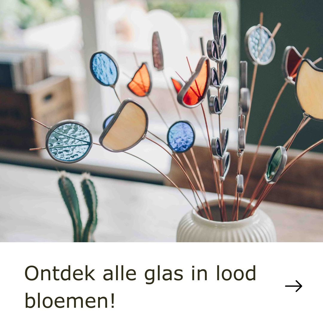 glas in lood bloemen