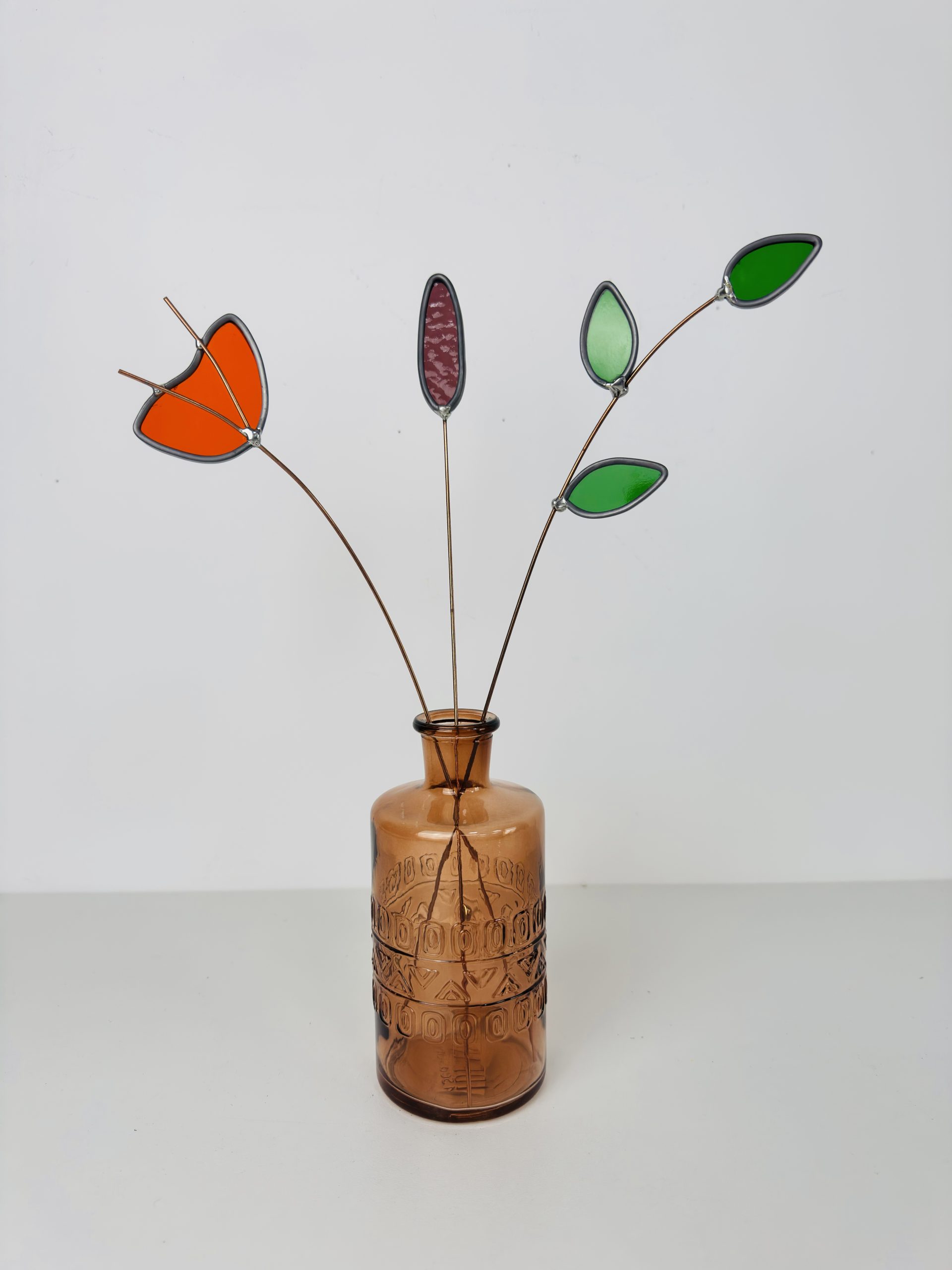 Workshop glas in lood bloemen