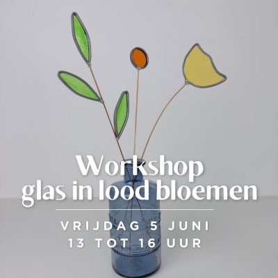 Workshop glas in lood bloemen