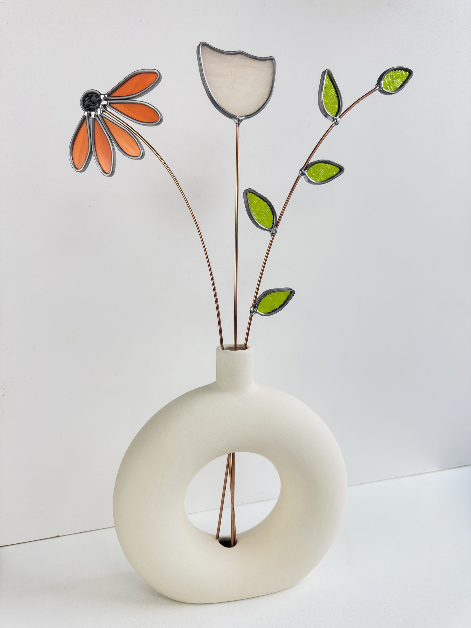 Boeket Glazen Bloemen In Vaas Garden Selection (1)