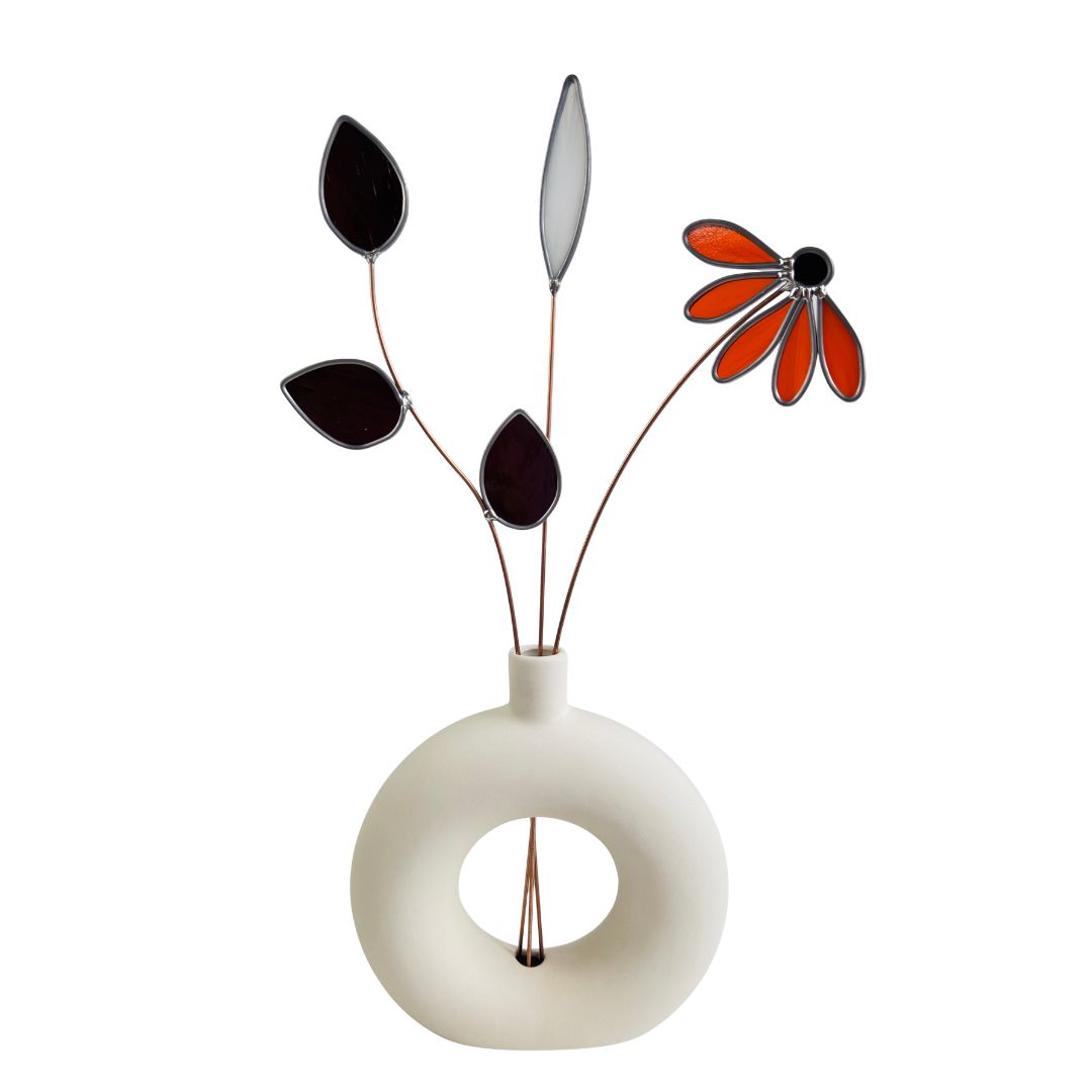 vaas glas in lood bloemen fall selection